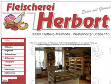 Tablet Screenshot of fleischwaren-herbort.de